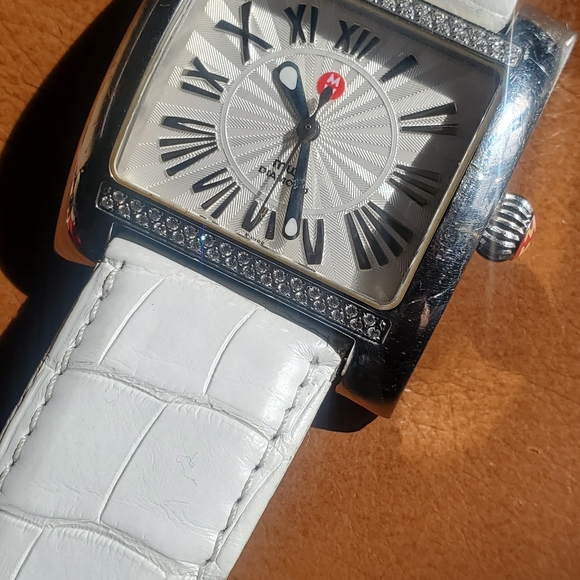 Michele Diamond Watch with 4 additional Bands - Picture 4 of 16